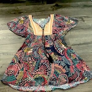 Embroidered Front Dress